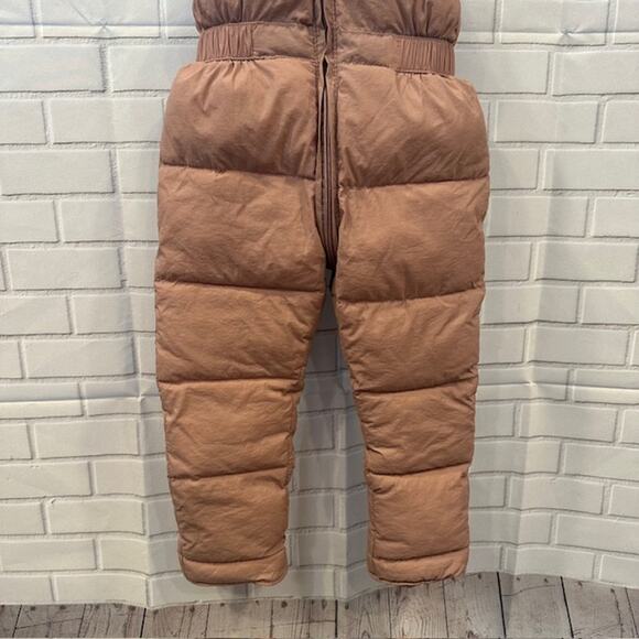 Toddler Girls 2-3T Snow Pants  Suit Winter Clothes Mauve Pink Zip-up Adjustable - Picture 3 of 9